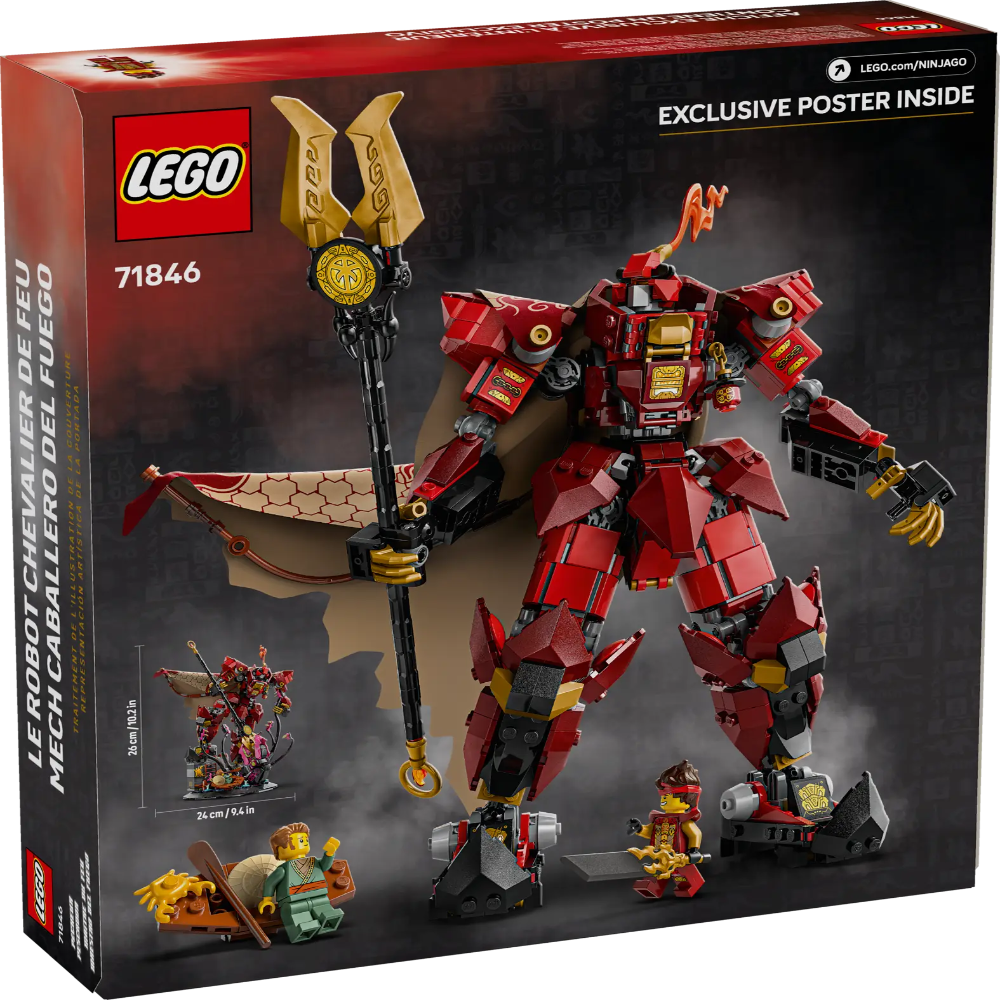 LEGO 71846 Ninjago The Fire Knight Mech Building Set (996 Pieces) - Jaiman Toys