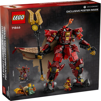 LEGO 71846 Ninjago The Fire Knight Mech Building Set (996 Pieces) - Jaiman Toys