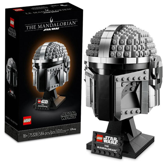 LEGO Star Wars The Mandalorian Helmet 75328 Buildable Model Kit, Display Collectible Decoration Set for Adults, Men, Women, Mom, Dad, Collectible Gift Idea - Jaiman Toys