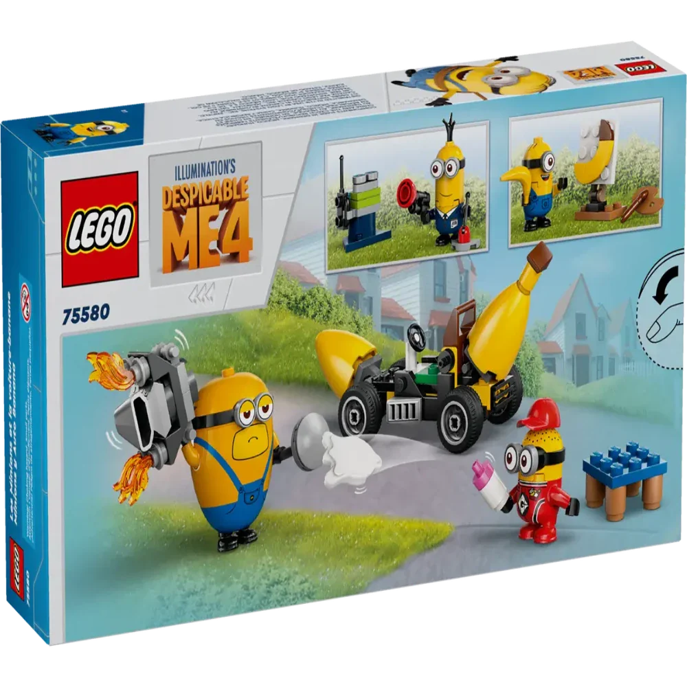 LEGO Despicable Me 4 Minions and Banana Car Toy 75580 Building Blocks Toys for 6+ Gift for Boys and Girls