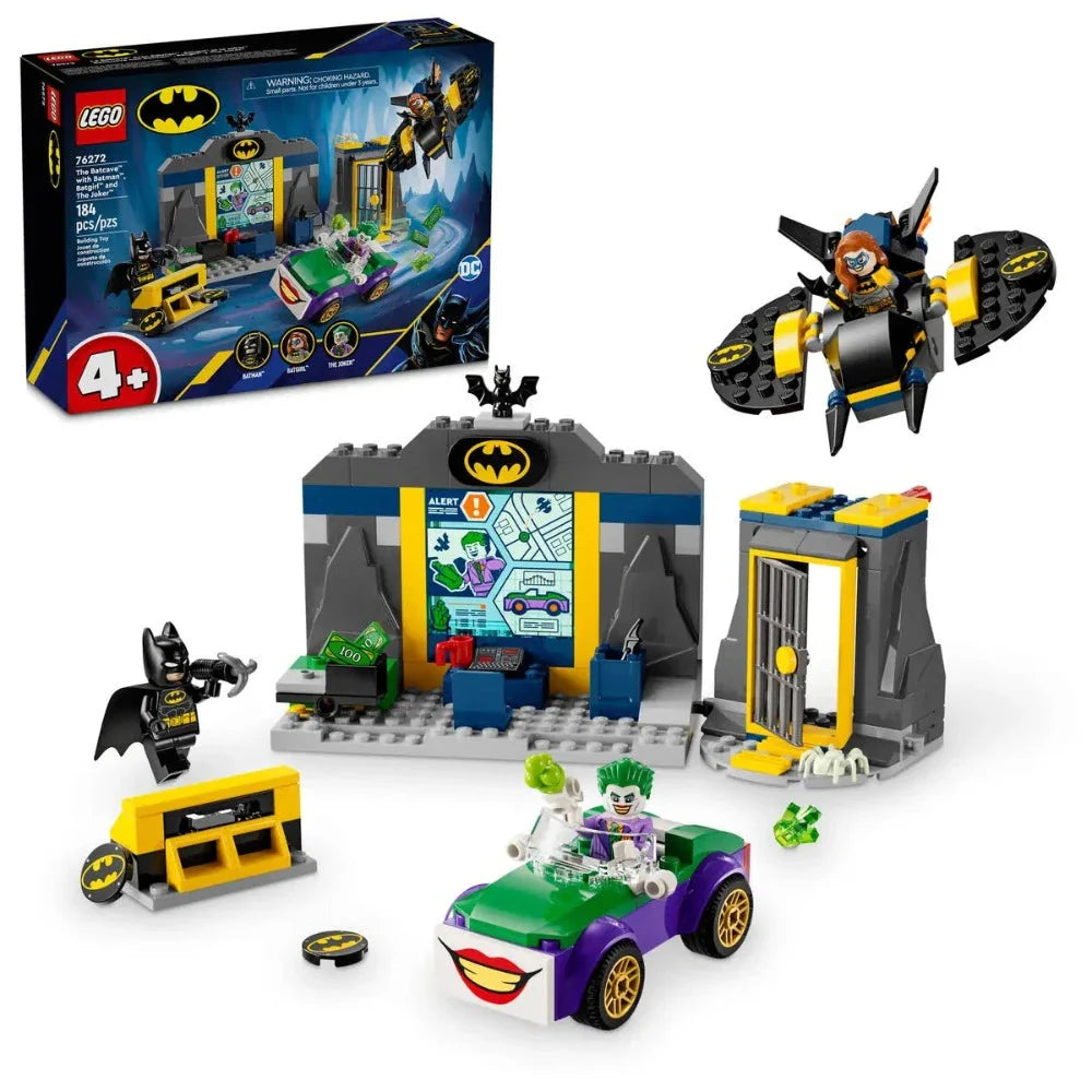 Unleash Gotham's Secrets LEGO 76272 The Batcave with Batman, Batgirl, and The Joker - 184 Pieces