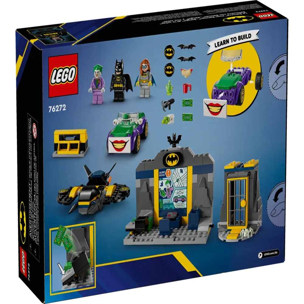 Unleash Gotham's Secrets LEGO 76272 The Batcave with Batman, Batgirl, and The Joker - 184 Pieces