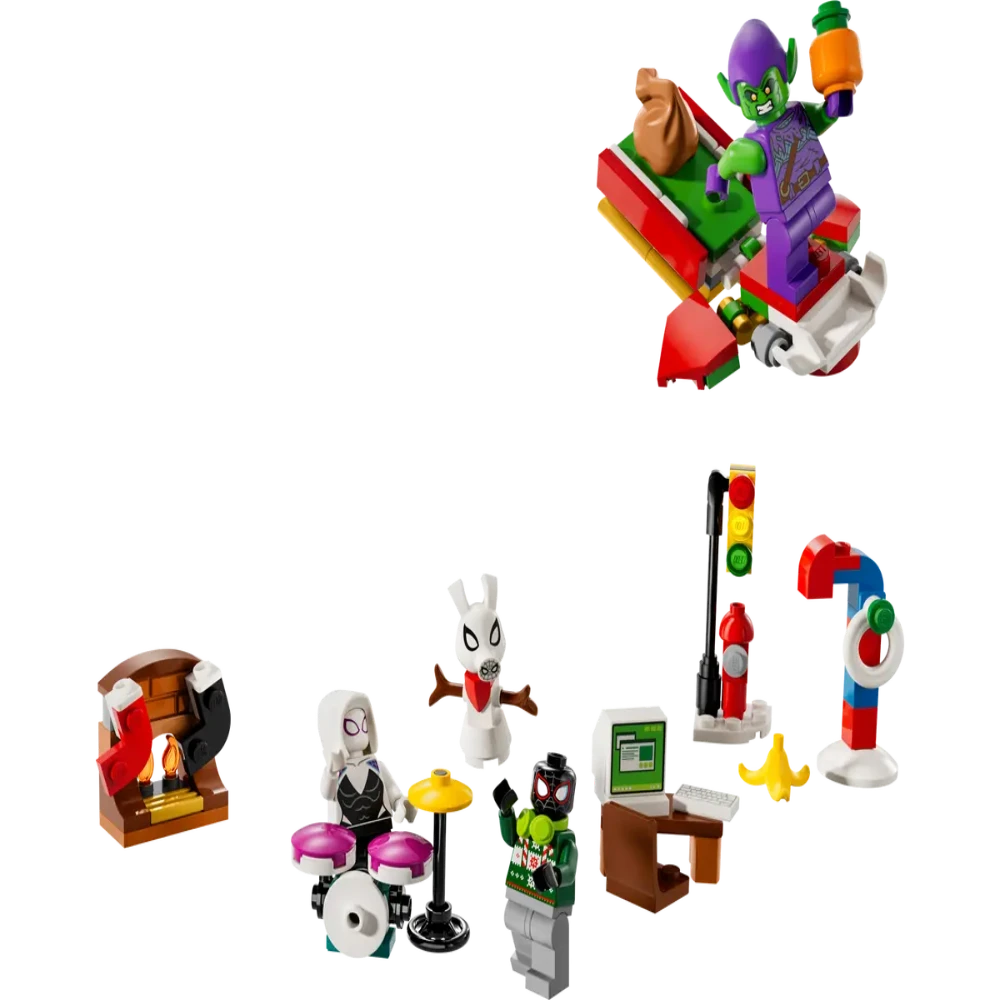 LEGO 76293 Marvel Spider-Man Advent Calendar, Buildable Christmas (246 Pieces) - Jaiman Toys