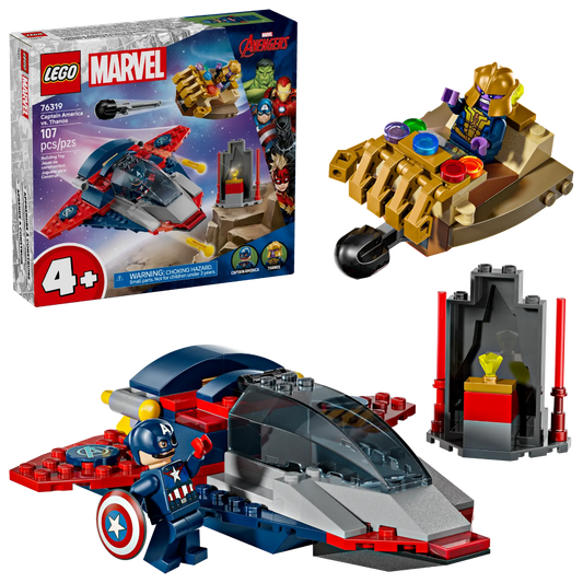 LEGO 76319  Marvel Captain America vs. Thanos  107 Piece 4+ - Jaiman Toys