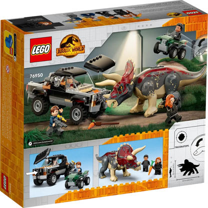 Lego 76950! Jurassik World Triceratop's Pick-Up Truck Ambush (210 Pieces) - Jaiman Toys