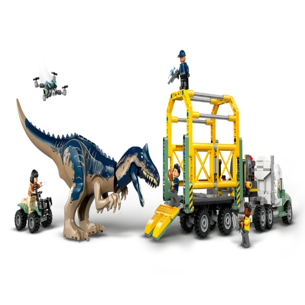 Lego 76966 Jurassic World Dinosaur Missions Allosaurus Transport Truck 588 Pieces - Jaiman Toys