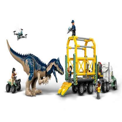 Lego 76966 Jurassic World Dinosaur Missions Allosaurus Transport Truck 588 Pieces - Jaiman Toys