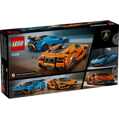 LEGO 77238  Speed Champions Lamborghini Revuelto & Huracán STO  2 Car Set with 2 Minifigures (Ages 9+, 607 Pieces) - Jaiman Toys