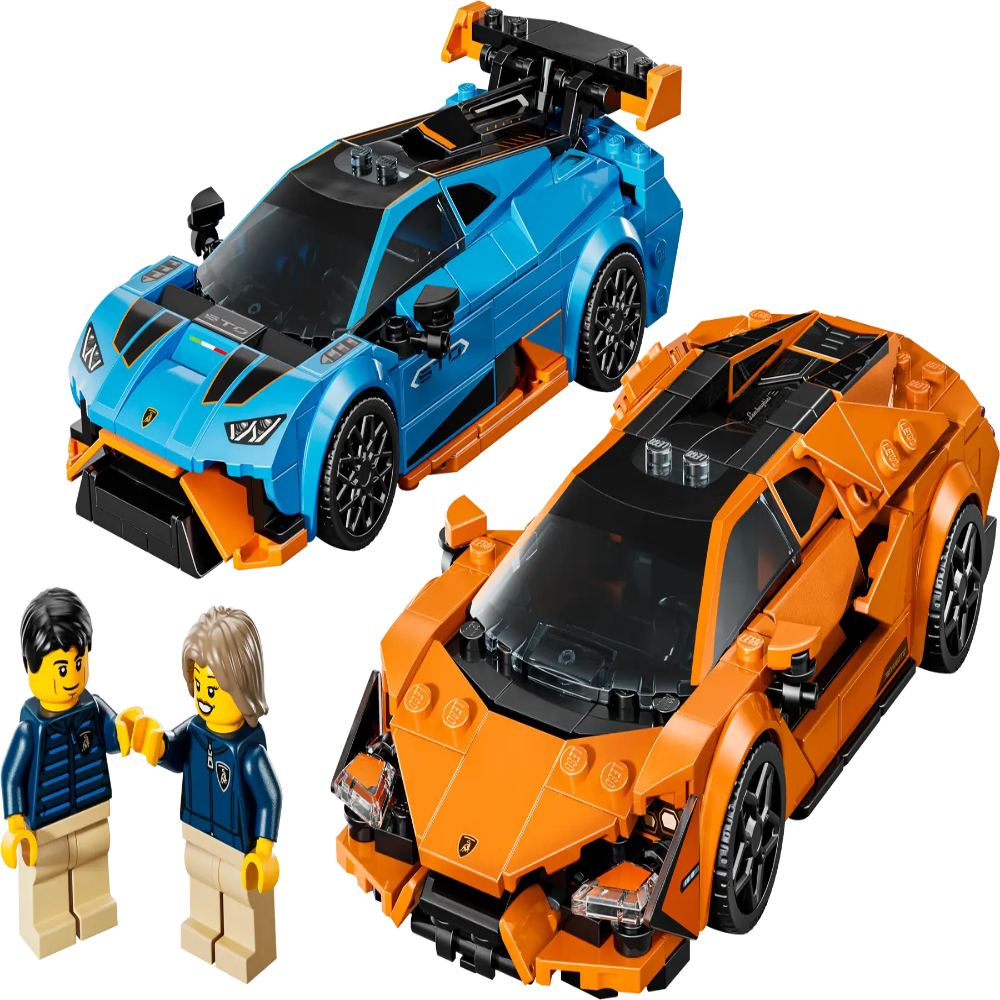 LEGO 77238  Speed Champions Lamborghini Revuelto & Huracán STO  2 Car Set with 2 Minifigures (Ages 9+, 607 Pieces) - Jaiman Toys