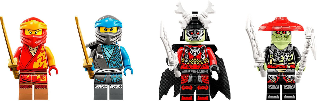 LEGO NINJAGO Kais Mech Rider EVO 71783, Upgradable Ninja Motorbike Toy, Mech Action Figure and 2 Bone Warrior Minifigures, Age 7+ - Jaiman Toys