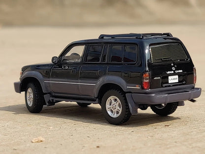 GCD 1:64 Lexus LX450 Black Die-Cast SUV Model Car | Premium Collectible Miniature (No. 85)