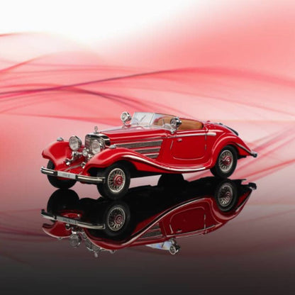 Liberty64 1:64 Mercedes-Benz 500K (W29) Die-Cast Model Car | Classic Luxury Roadster Collectible with 4 Variants