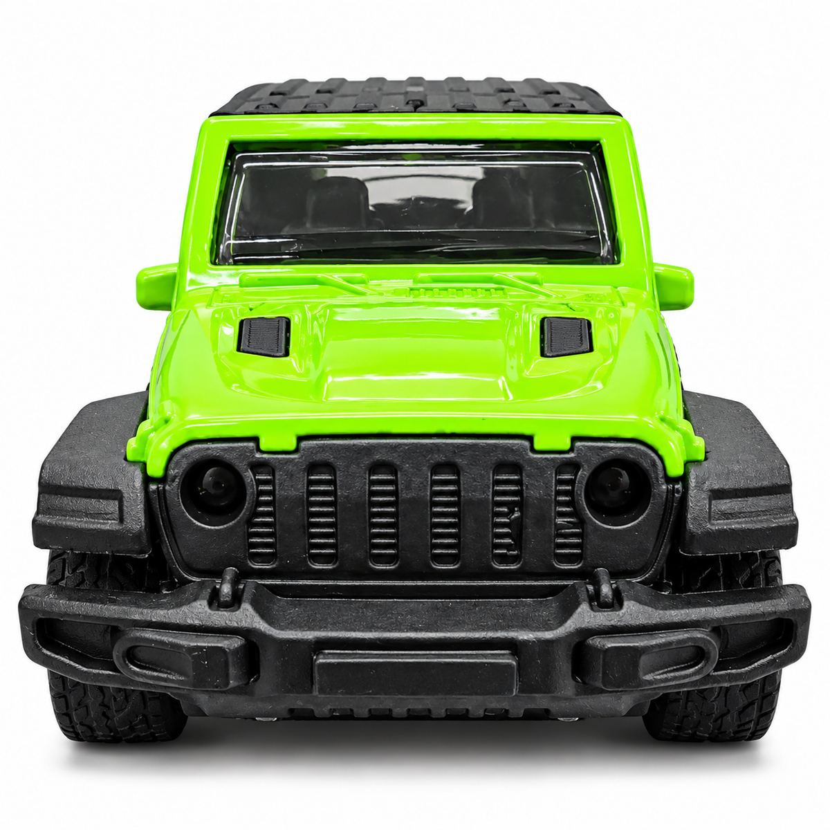 Road Burner Metal Racers Die-Cast Metal SUV Toy Car – Green Off-Road Jeep Style Model with Pull Back Action, Openable Doors & Realistic Detailing | Toy Vehicle for Kids Ages 3+