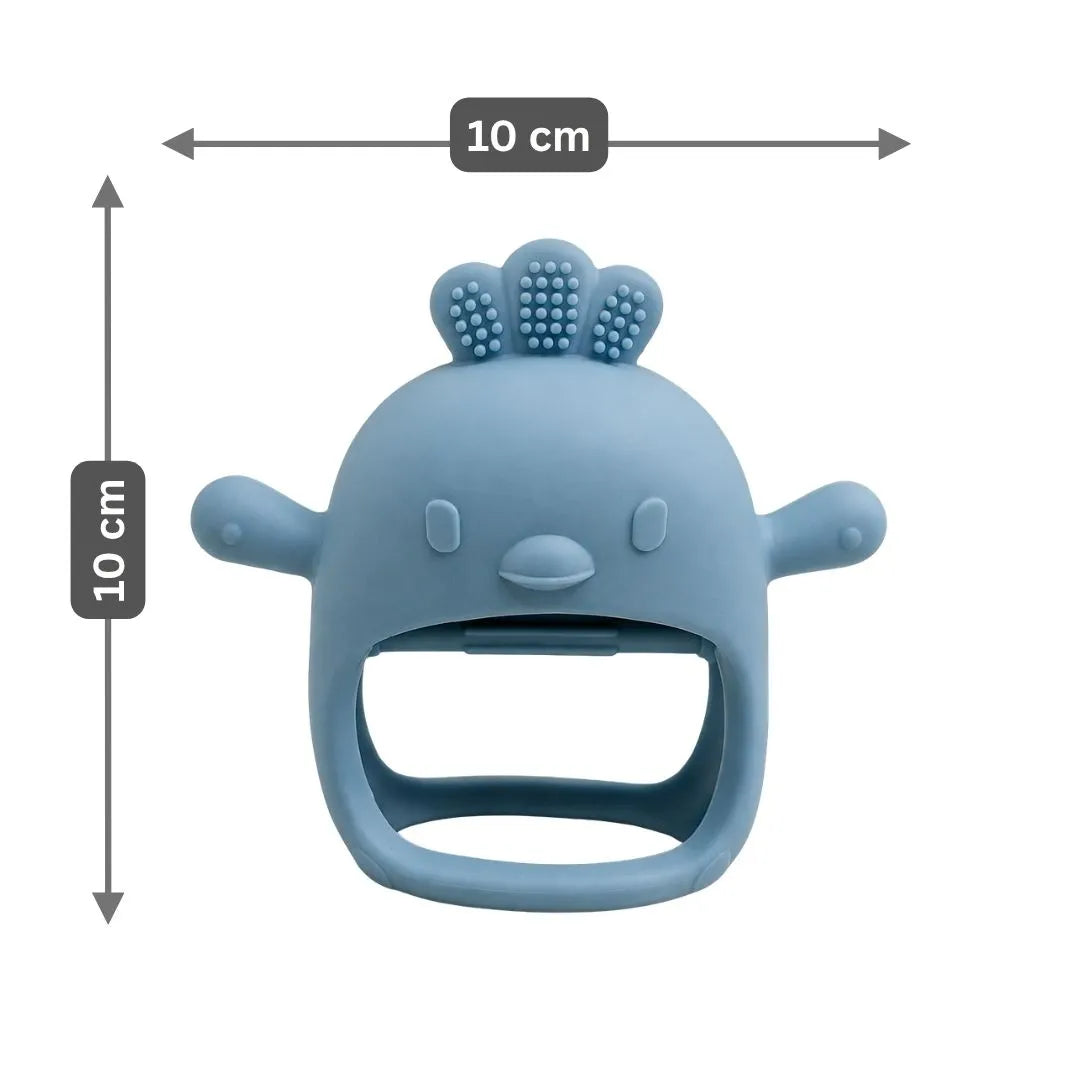 LiLLBUD Long-Hold Handle Teether Blue
