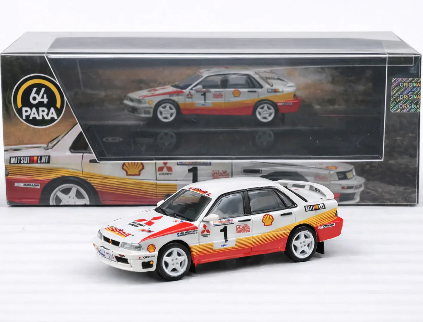 PARA64 1:64 Mitsubishi Lancer Evolution Rally Diecast Model – Classic Racing Livery Collectible