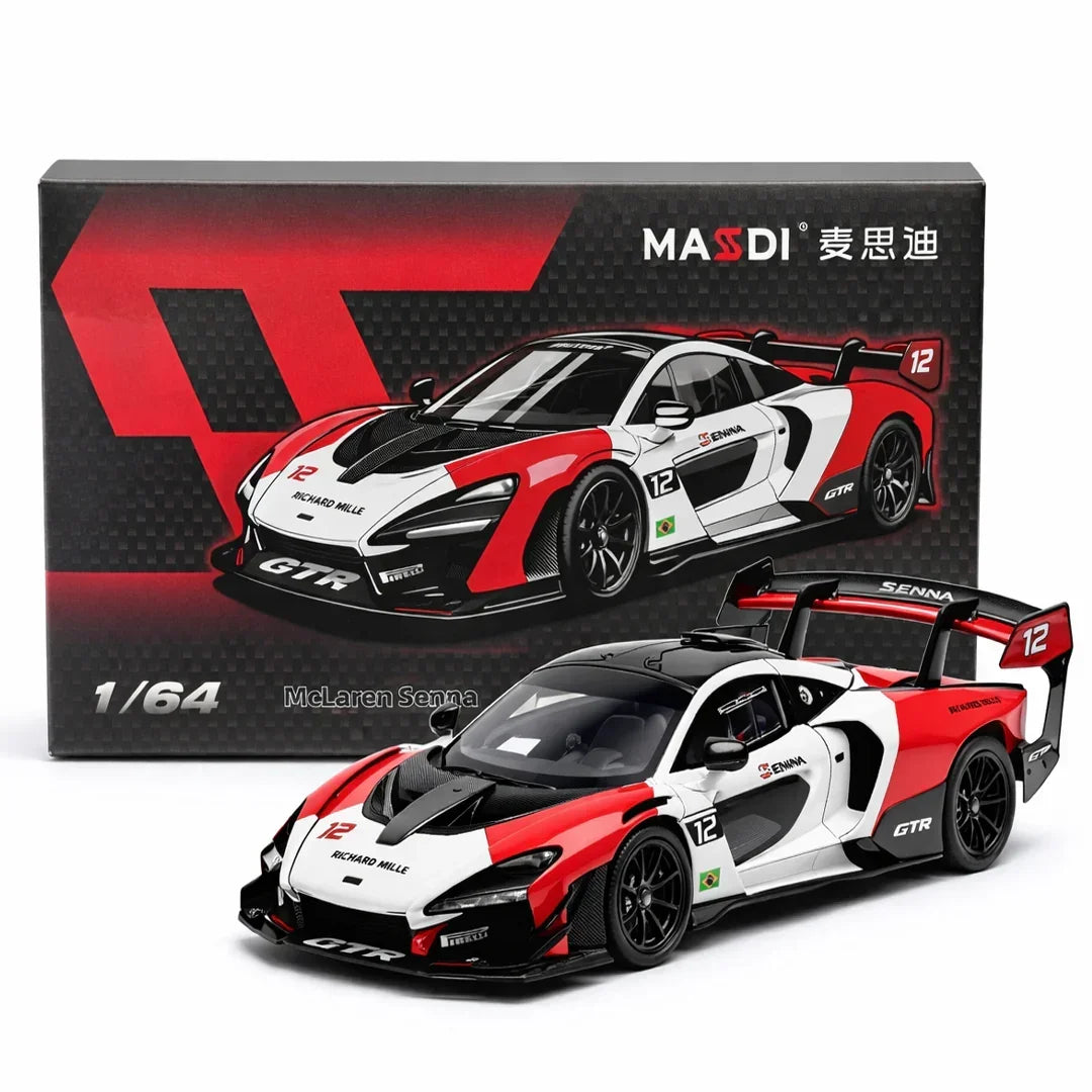 MASSDI 1:64 McLaren Senna GTR Diecast Race Car – Premium Miniature