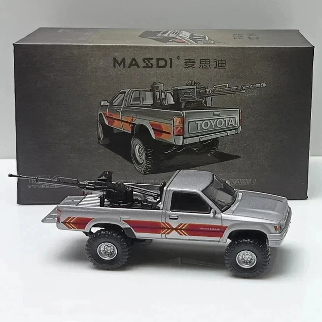 MASSDI Toyota Hilux Off-Road Pickup Diecast Model 1:64 Scale – Premium Rugged Truck Collectible Replica