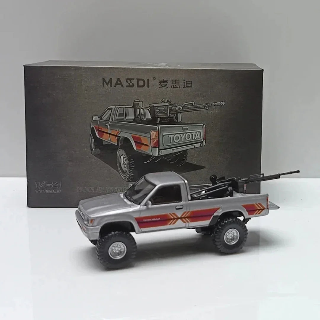 MASSDI Toyota Hilux Off-Road Pickup Diecast Model 1:64 Scale – Premium Rugged Truck Collectible Replica