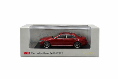 Master 1:64 Mercedes-Benz S450 W222 Diecast Model Car – Red