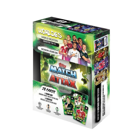 Topps UCC Match Attax 2025/26 Trading & Collectible Card Game (Booster Tin 1 - World Beaters)