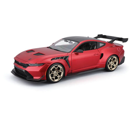 Maisto 1:18 2025 Ford Mustang GTD Red – Special Collection Diecast Metal Model Car (14+)