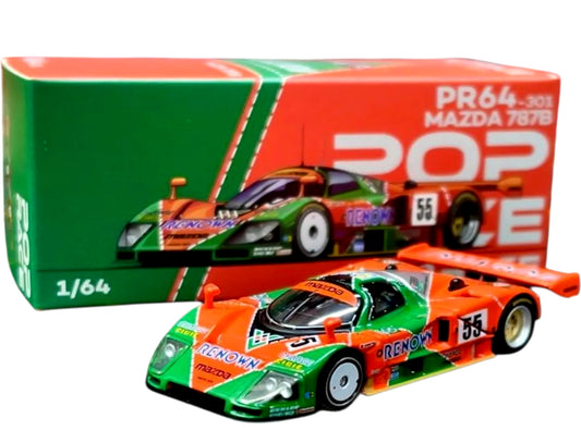 POP RACE PR64-301 Mazda 787B Renown 1:64 Diecast Model – Diecast Collators Edition