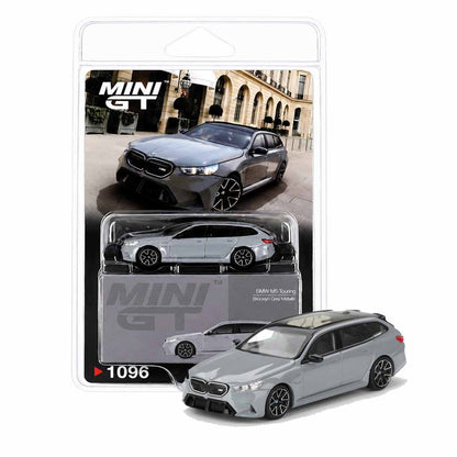 MINI GT 1:64 (Blister Pack) BMW M5 Touring Brooklyn Grey Metallic #1096 Die-Cast Model Car
