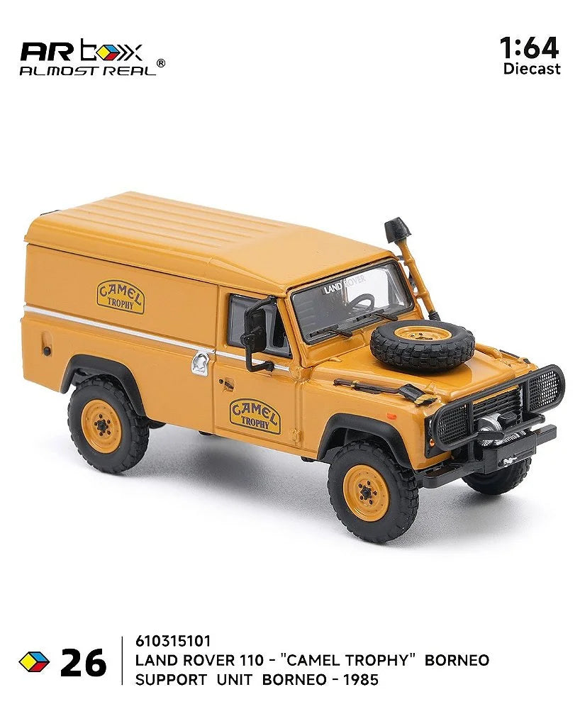 Almost Real 1:64 Land Rover 110 "Camel Trophy" Support Unit Borneo 1985 Diecast Model Car | Limited Edition #26