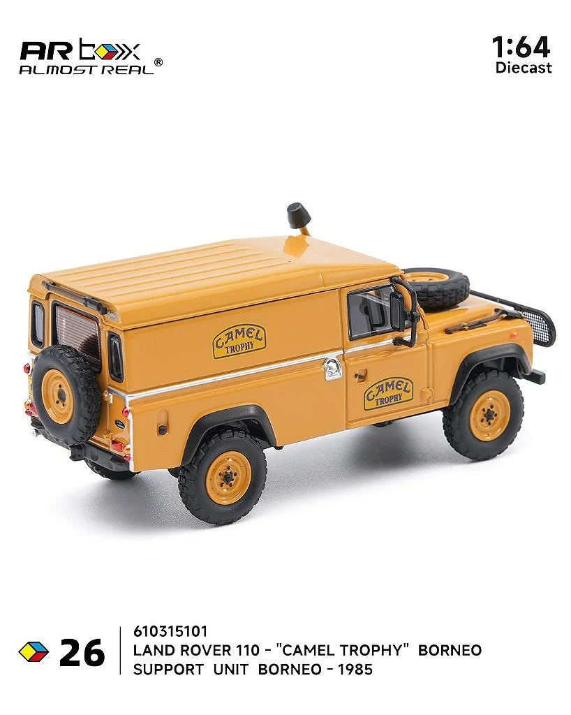 Almost Real 1:64 Land Rover 110 "Camel Trophy" Support Unit Borneo 1985 Diecast Model Car | Limited Edition #26