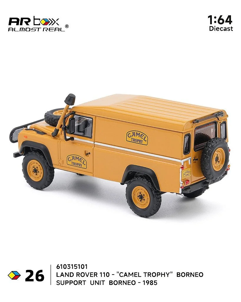 Almost Real 1:64 Land Rover 110 "Camel Trophy" Support Unit Borneo 1985 Diecast Model Car | Limited Edition #26