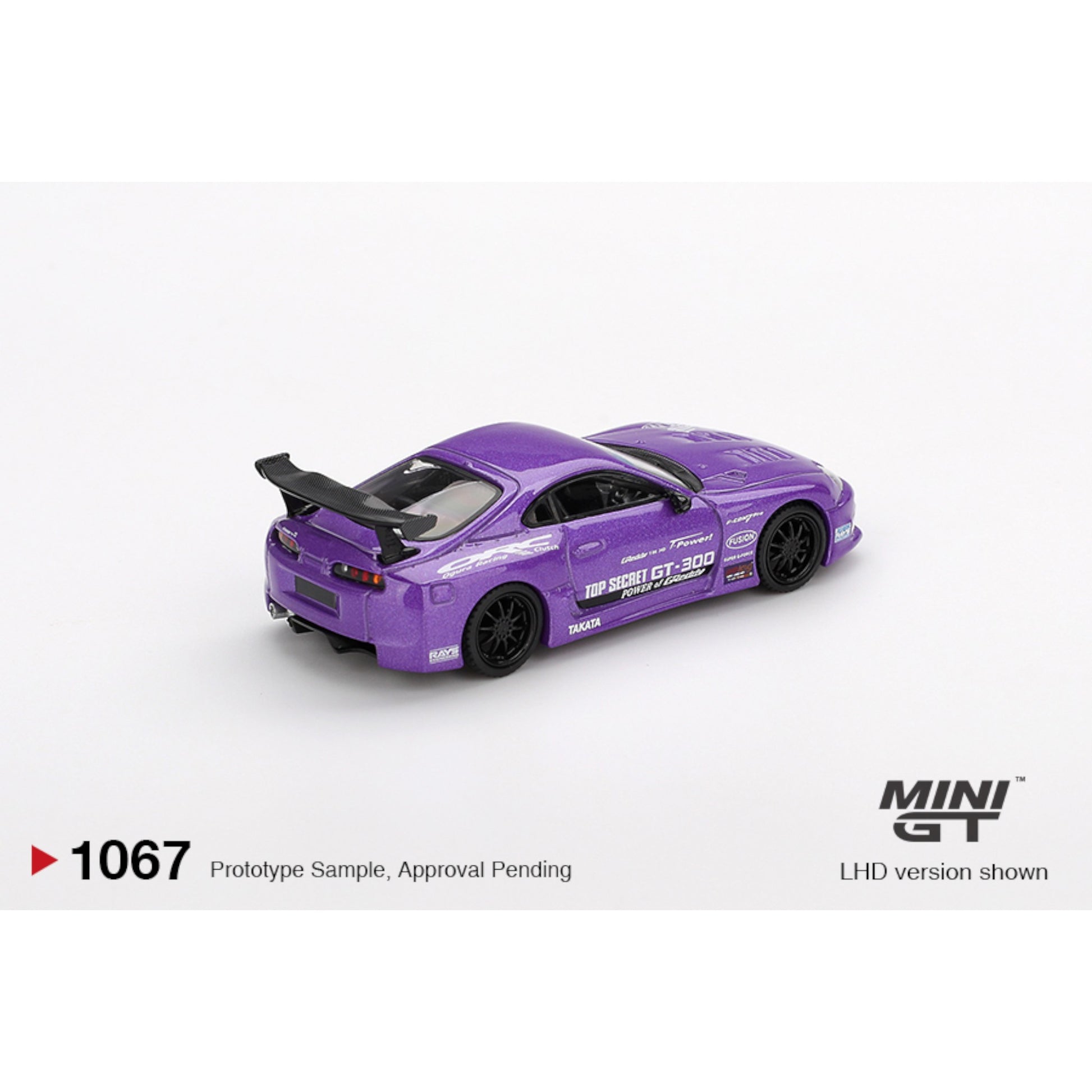 Mini GT 1:64 Toyota Supra A80 Top Secret GT-300 Purple +