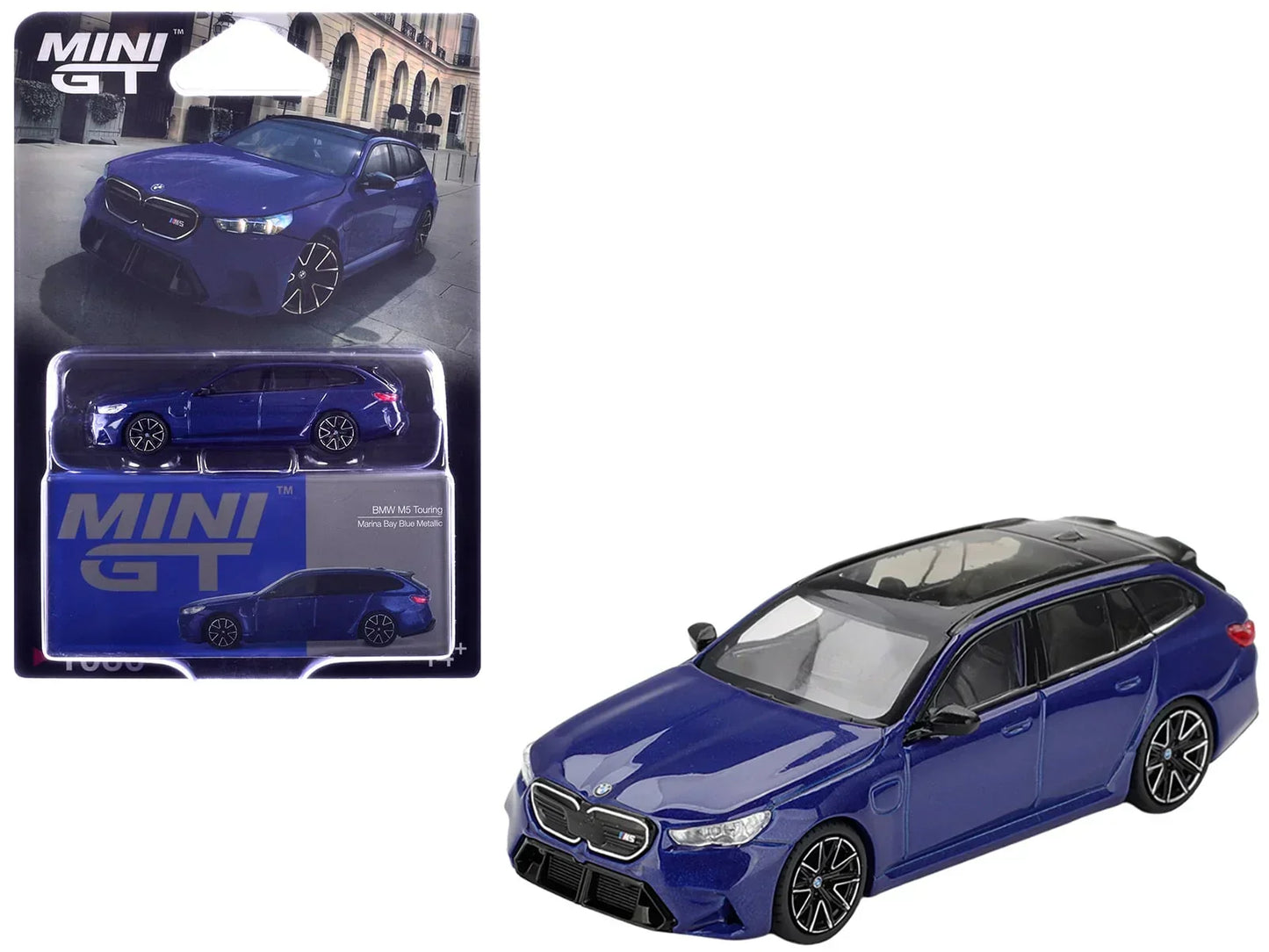 Mini GT 1:64 Scale BMW M5 Touring Blue Die-Cast Model Car | Collector