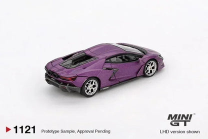 Mini GT 1:64 Lamborghini Revuelto Viola 30th Matte Die-Cast Model Car – Premium Blister Pack Collectible