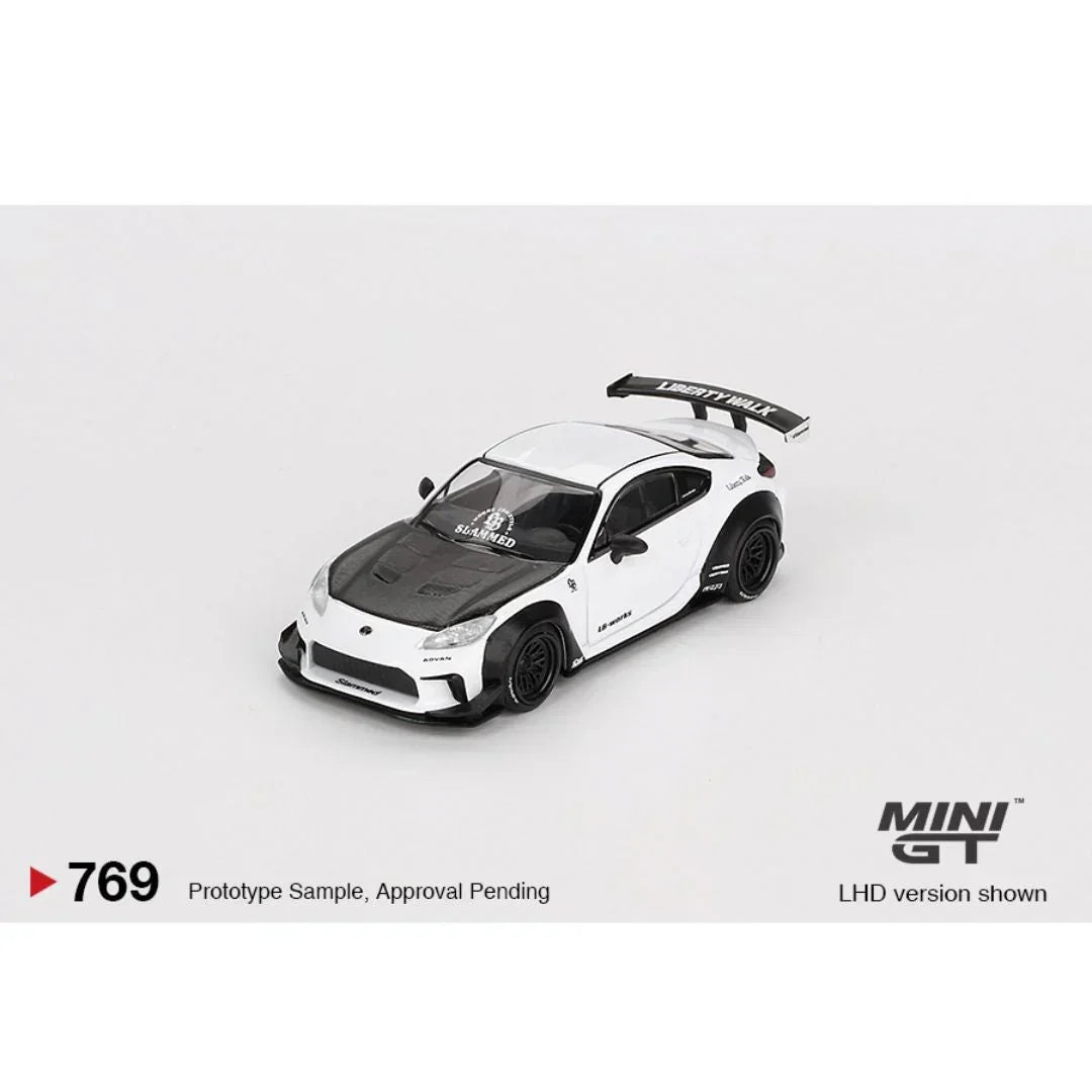 Mini GT 1:64 Toyota GR86 LB☆Nation White – MiJo Exclusives