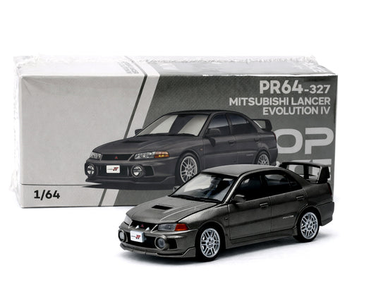 POP RACE PR640327 Mitsubishi Lancer Evolution IV 1:64 Diecast Model Car – Rally Icon