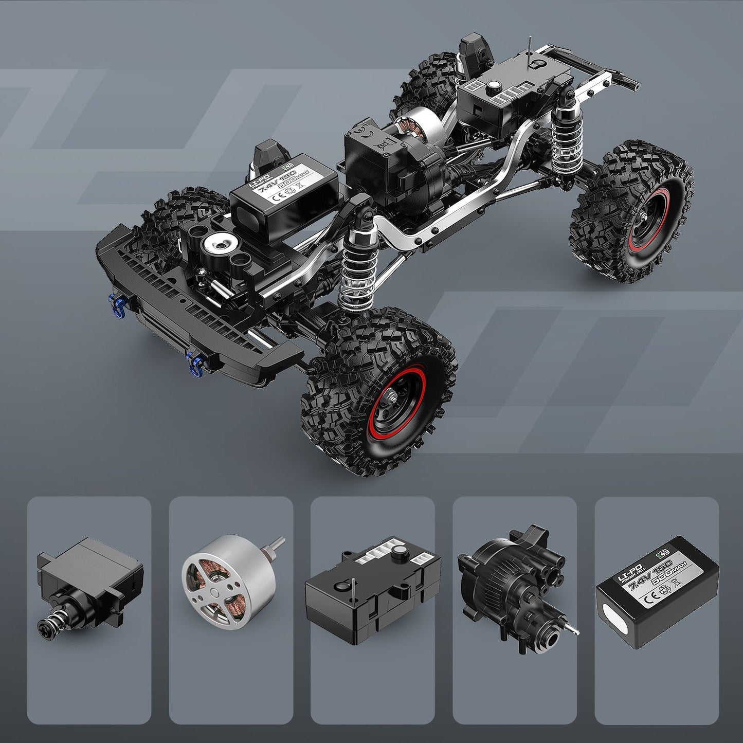 MJX R/C Hyper Go H18P Ford Bronco R 1:18 Scale Super Motor Brushless RC Off-Road Truck | High Performance 4WD Remote Control Rock Crawler Racing Car with Rugged Off-Road Tyres | Ford Bronco R Licensed RC Model for Adults & Hobby Enthusiasts