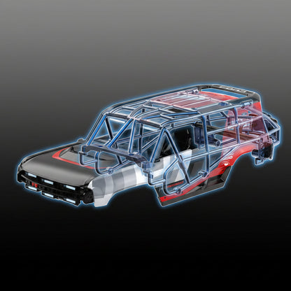 MJX R/C Hyper Go H18P Ford Bronco R 1:18 Scale Super Motor Brushless RC Off-Road Truck | High Performance 4WD Remote Control Rock Crawler Racing Car with Rugged Off-Road Tyres | Ford Bronco R Licensed RC Model for Adults & Hobby Enthusiasts