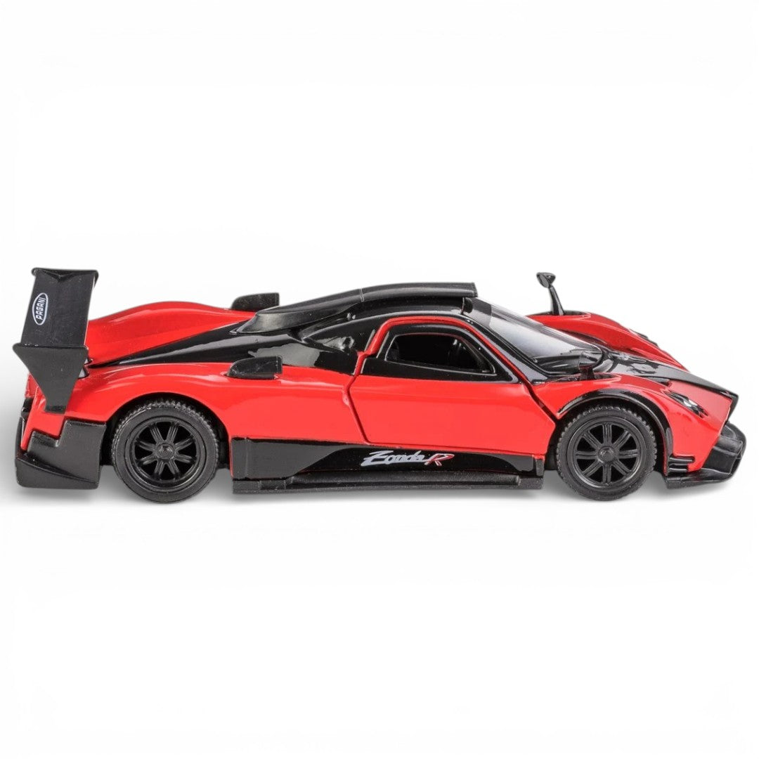 RMZ City 1:36 Pagani Zonda R Diecast Car Model – Red | Openable Doors, Sound & Light