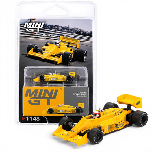 MINI GT 1:64 (Blister Pack) Lotus 99T #11 1987 Monaco Grand Prix | Satoru Nakajima | MGT01148 | BGX