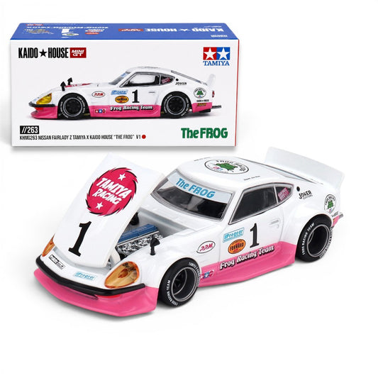 Kaido House x MINI GT 1:64 Nissan Fairlady Z Tamiya x Kaido House "The Frog" V1 | KHMG263 | Collector Box | BGX