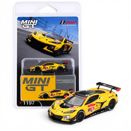 MINI GT 1:64 (Blister Pack) Chevrolet Corvette Z06 GT3.R #4 2025 IMSA Daytona 24 Hrs Diecast Model Car