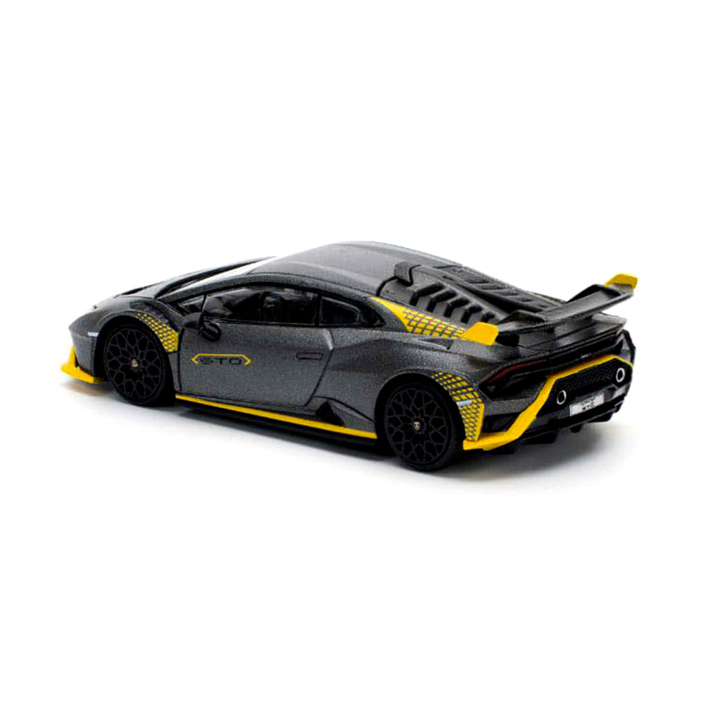 POP RACE 1:64 Lamborghini Huracán STO Grey PR64-242 | Official Licensed Diecast Model Car (BGX)