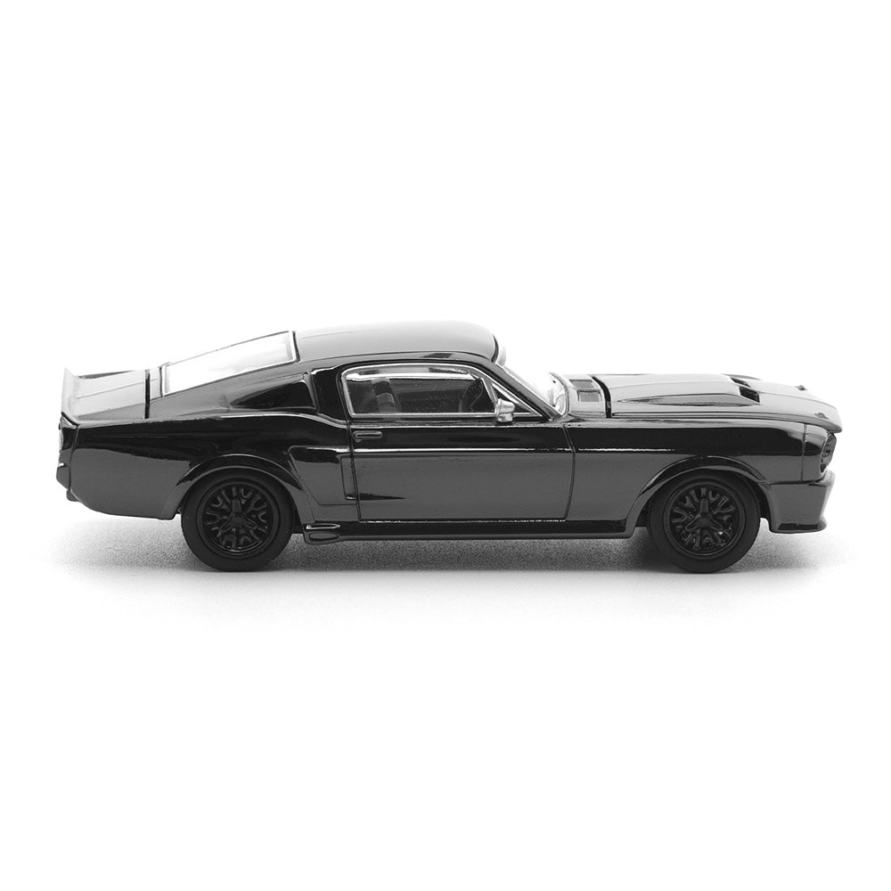 POP RACE 1:64 Shelby Mustang GT500 The Dark Chrome Series 004 Diecast Model Car | Premium Collectible | BGX