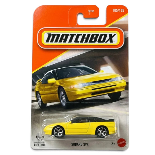 Matchbox 1:64 Scale Subaru SVX Yellow Die-Cast Model Car | Collectible Model