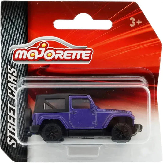 Majorette Street Cars Jeep Wrangler Diecast Model -Purple