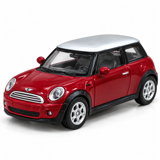 Welly 1:64 Mini Cooper Red Die-Cast Metal Model Car