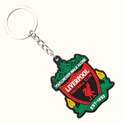Liverpool F.C. Logo Rubber Keychain – Football Club Keyring for Fans