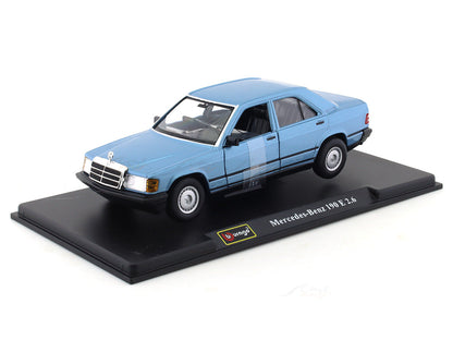 Bburago 1:24 Mercedes-Benz 190E 2.6 Diecast Model Car – Classic Mercedes Collectible with Window Display Box