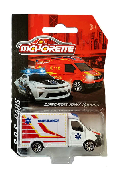 Majorette Street Cars – S.O.S. Cars Mercedes-Benz Sprinter - White