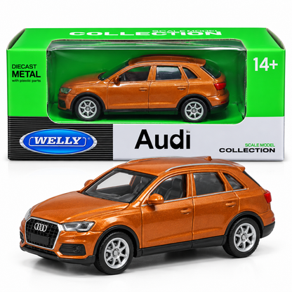 Welly 1:64 Audi 2013 Q3 Metallic Orange Die-Cast Metal Model Car